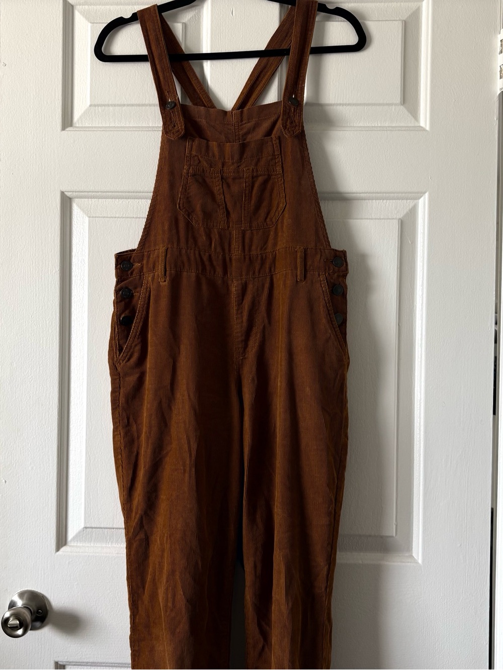 Forever 21 Corduroy Overalls in Warm Brown